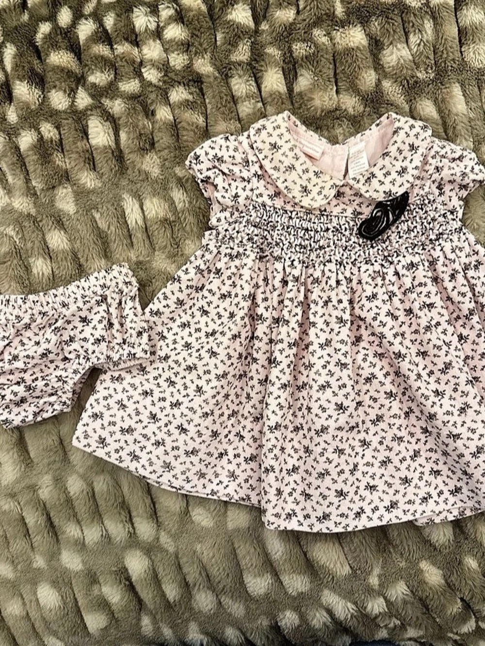 finer impressions Floral Baby Dress Set Baby 0-3M